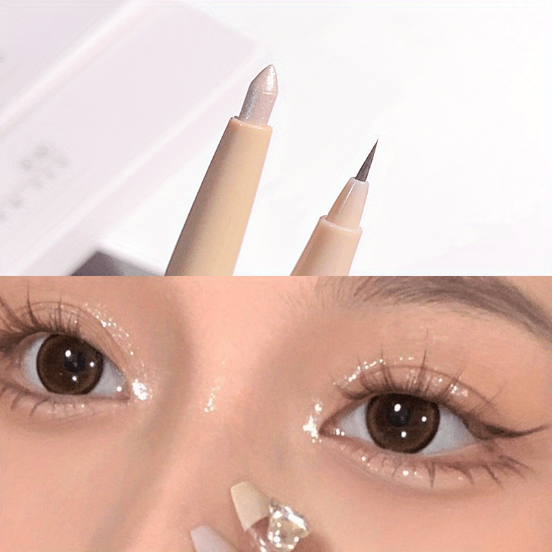 Waterproof Double Headed Eyeliner Pen for Long Lasting Smudge Application