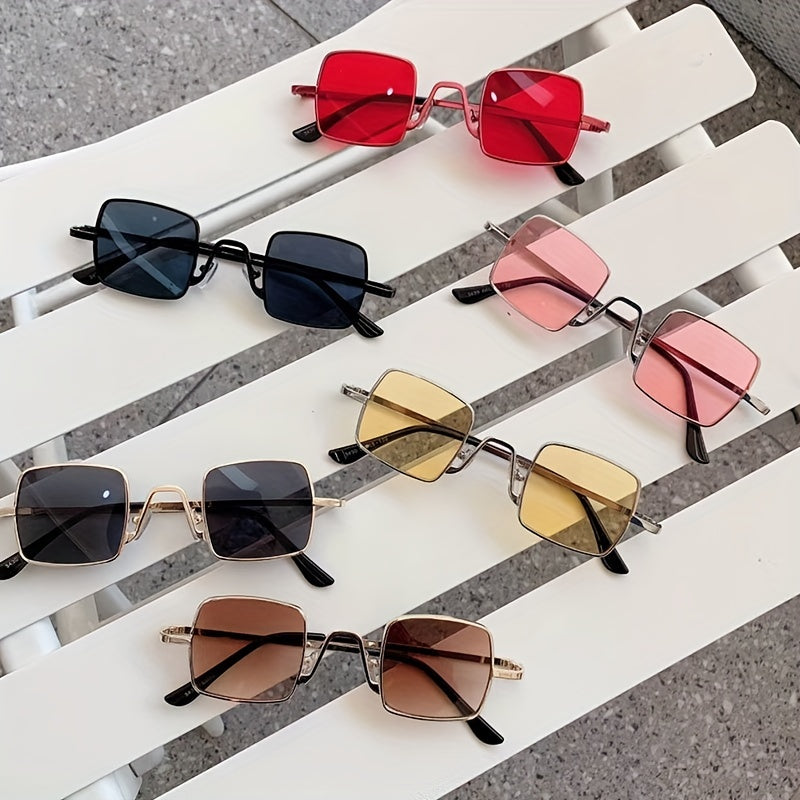 Square Metal Frame Kids Sunglasses for Boys and Girls