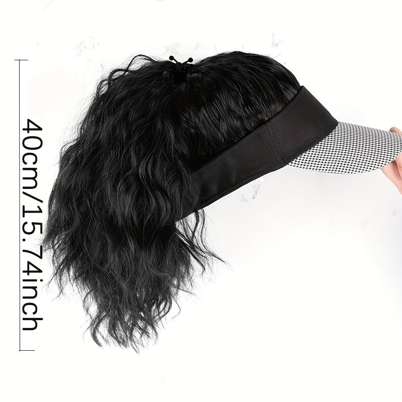 Medium Long Curly Synthetic Hair Extensions Wig