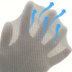 Breathable Mesh Socks 5 Pairs Unisex Loose Fitting Comfort Care Gift