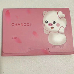 100 Pcs Anime Style Face Blotting Paper Facial Control Absorbing Wipes