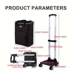 Insulated Picnic Bag with Tires - Large Capacity Oxford Fabric Cold Bag