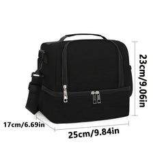 Large Insulated Lunch Bag Thermal Cooler with Shoulder Strap