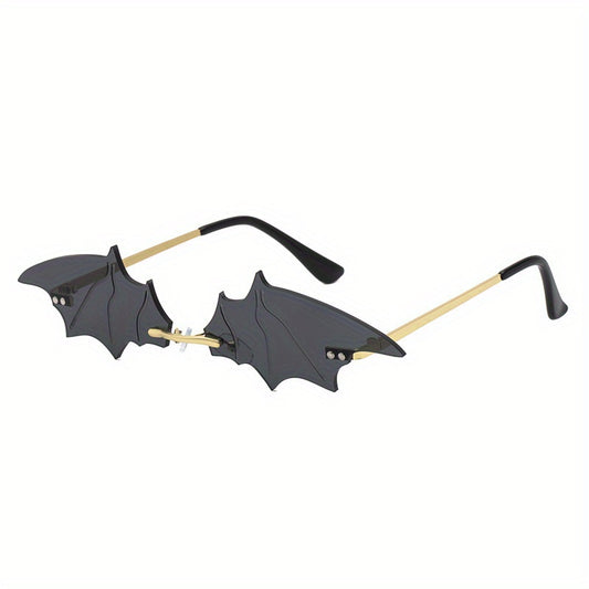 Y2K Rimless Bat Sunglasses UV400