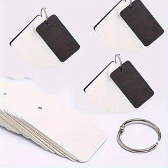 100 Blank Double Sided Word Card Business Message DIY Gift Note Paper