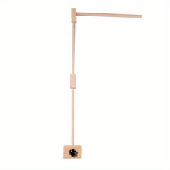 Sturdy Wooden Crib Bell Bracket with Rectangular Base