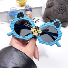 Girls Cartoon Pixel Kitten Sunglasses Soft Silicone Polarized Decorative