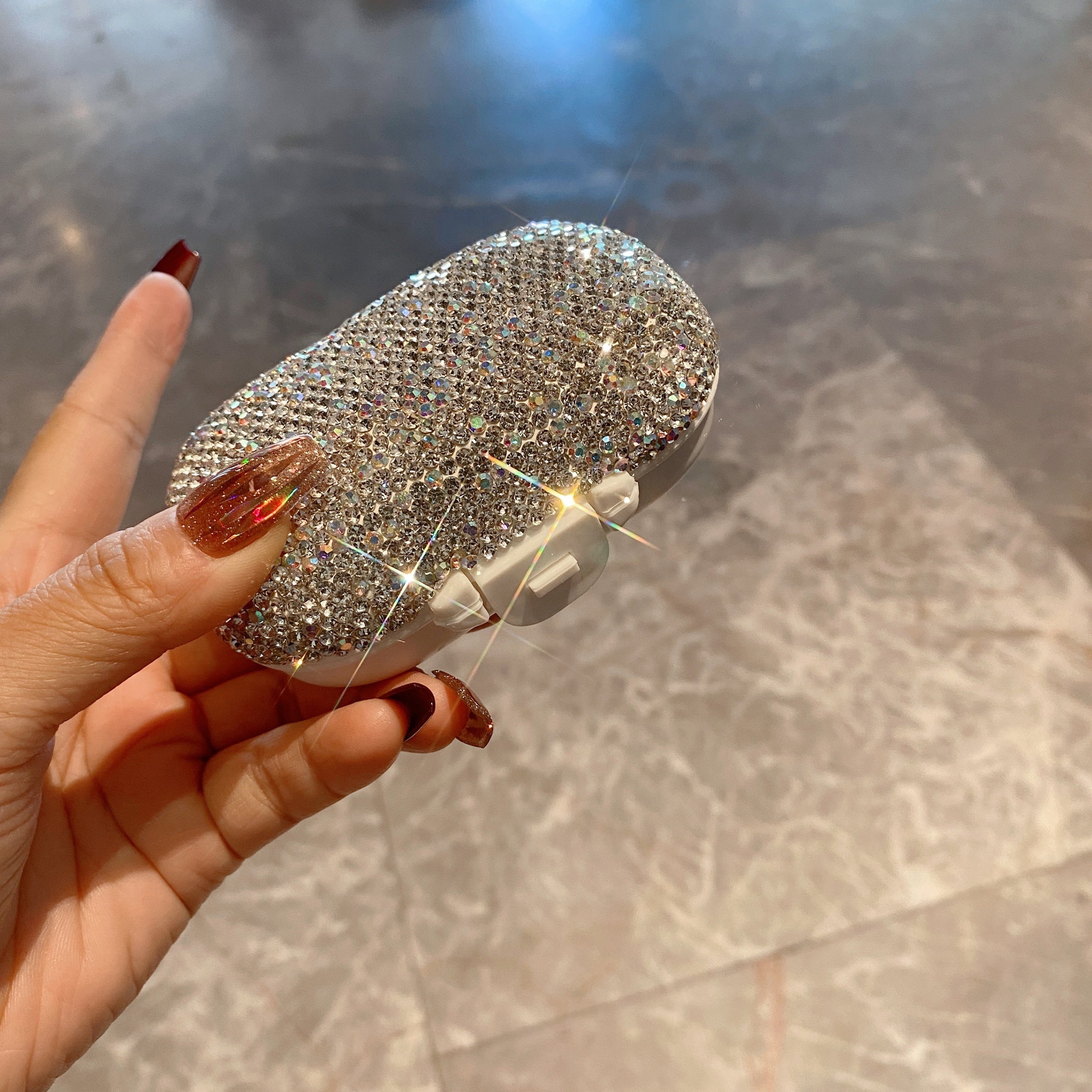 Diamond Pill Box High Capacity Portable Medicine Storage Travel