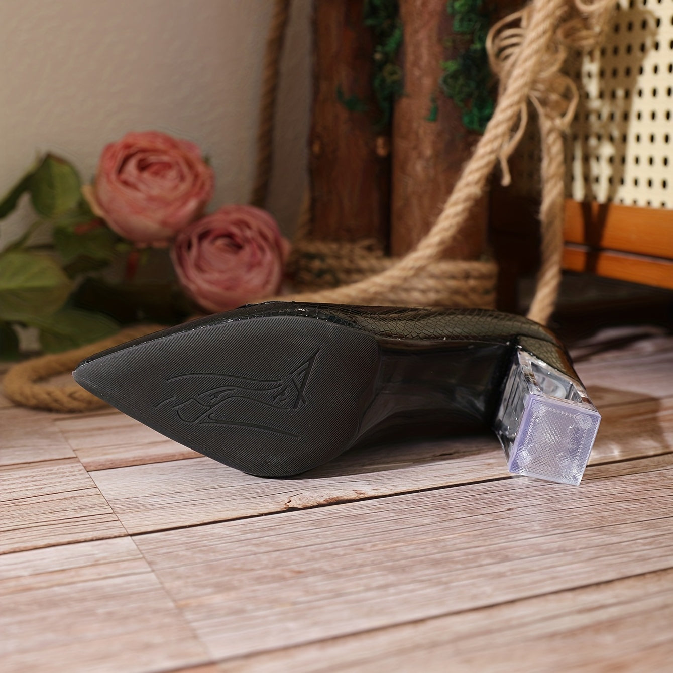 Women's Point Toe Work Pumps Block Heels