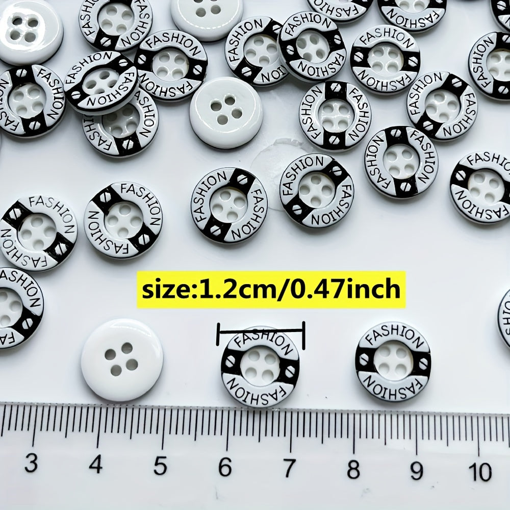 50pcs Classic Round Shirt Jacket Button DIY Clothing Accessories For Men