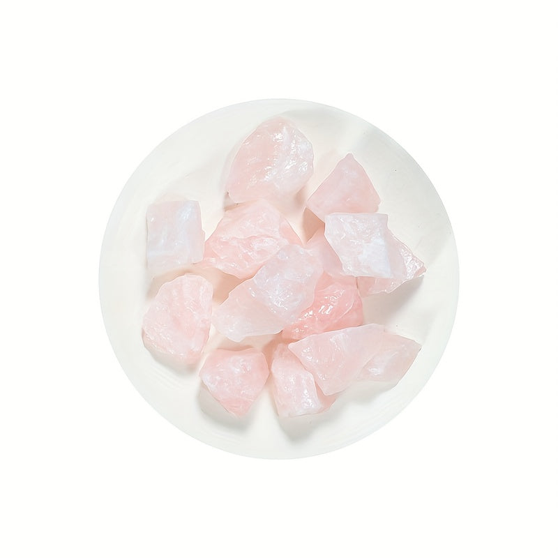 2pcs Natural Light Powder Crystal Raw Stones DIY Demagnetizing Purifying Stones