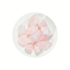 2pcs Natural Light Powder Crystal Raw Stones DIY Demagnetizing Purifying Stones