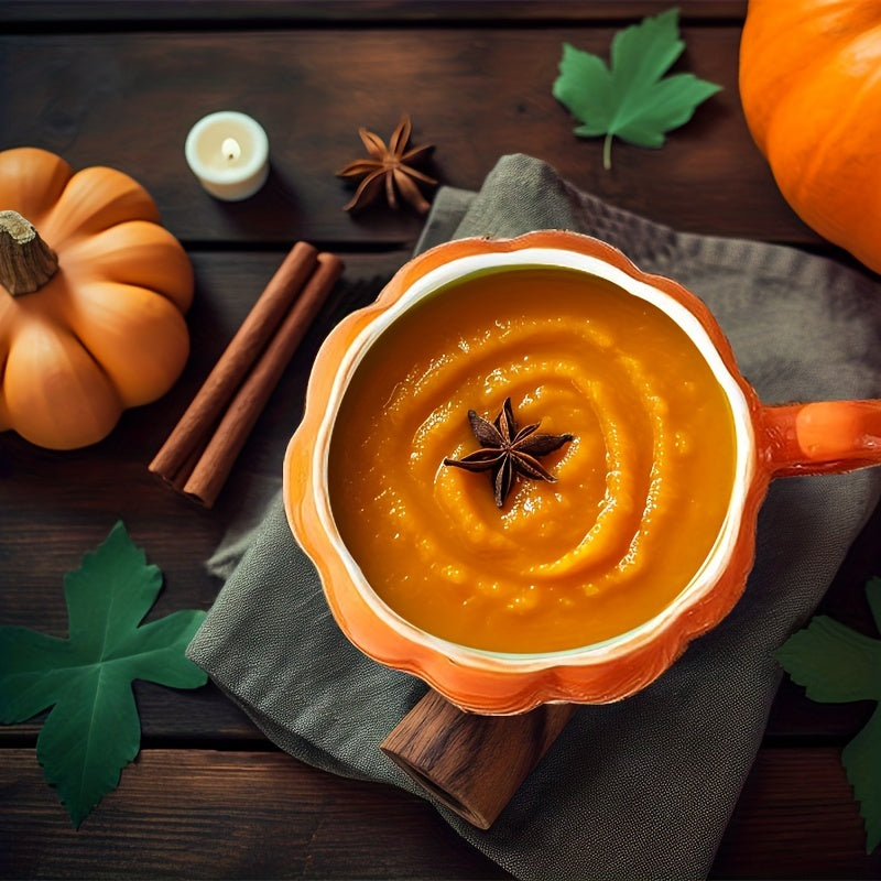 Halloween Pumpkin Coffee Mug Ceramic Mug With Lid