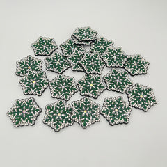 10pcs Rhinestone Snowflake Christmas DIY Decoration Patch Clothing Accessories