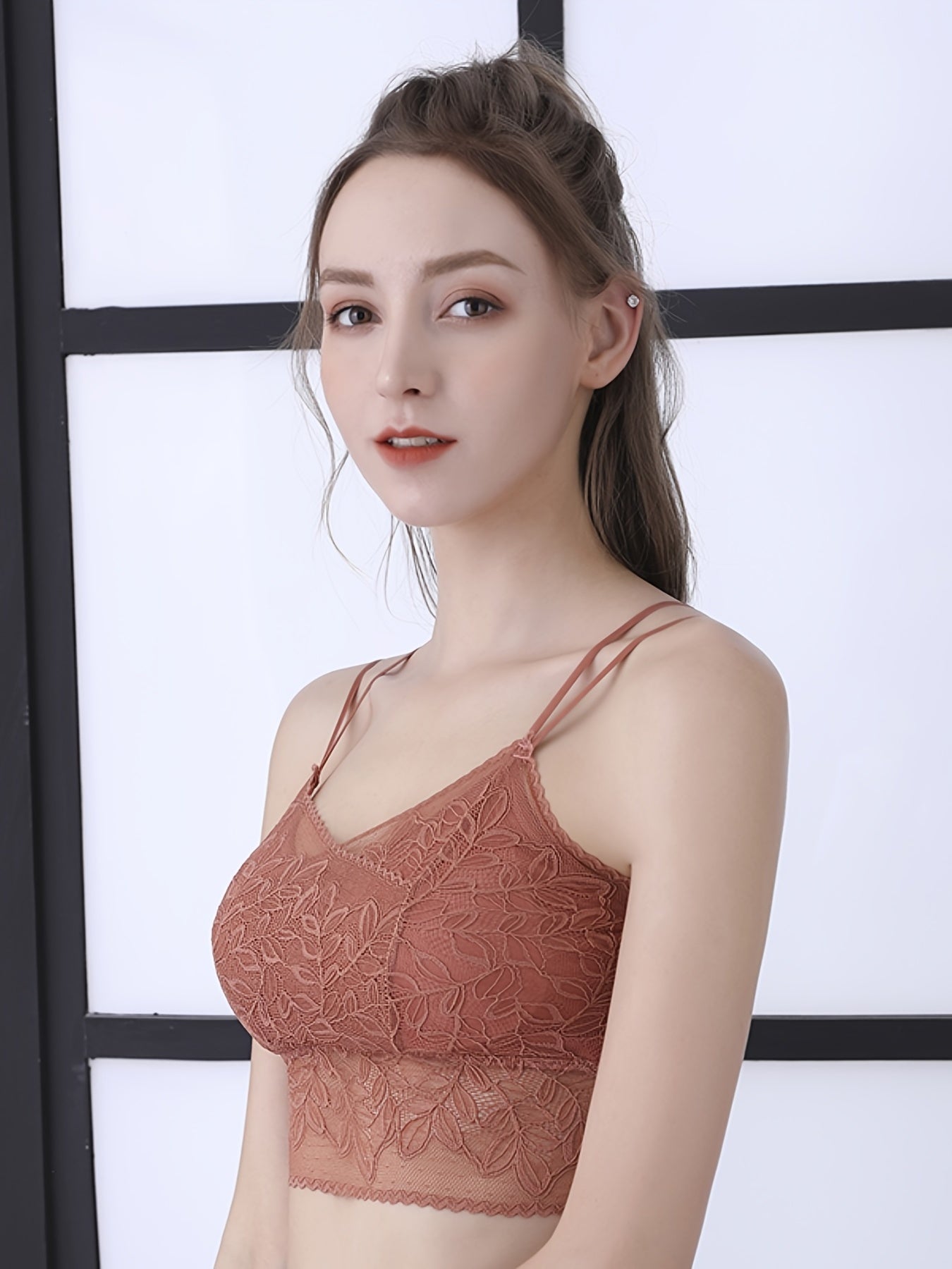 Lace Multi-Strap Vest Bra Breathable High Stretch No Steel Ring
