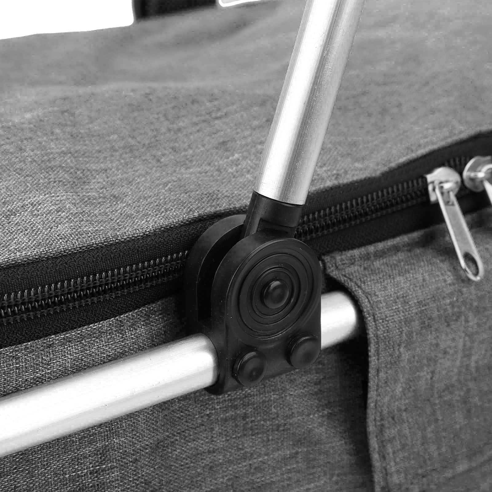 30L Insulated Picnic Basket Foldable Grocery Set Waterproof Lining