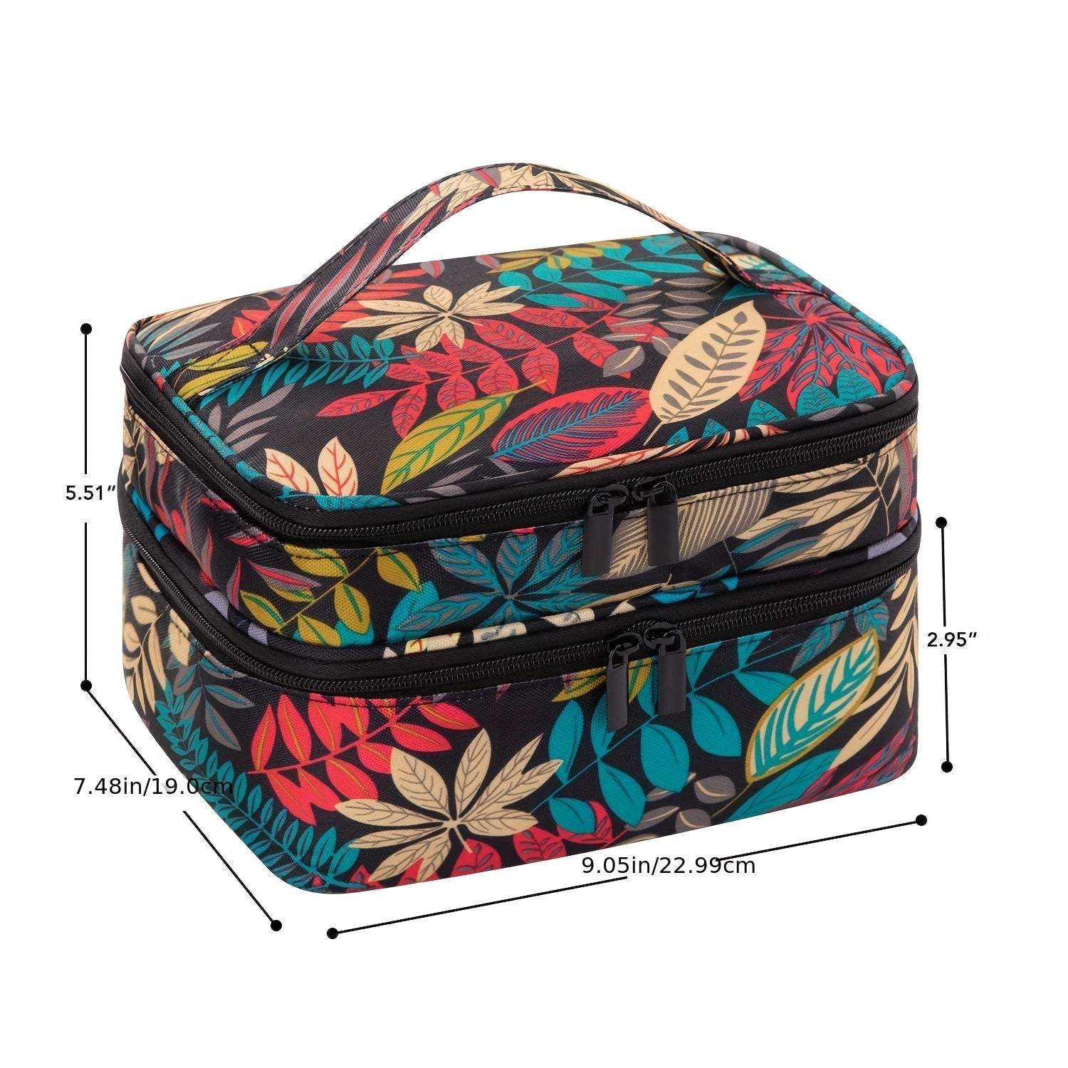 Double Layer Nail Polish Organizer Case Portable Storage Dividers Gel Holder