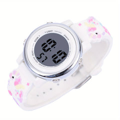 Cartoon Unicorn Waterproof Electronic Watch for Kids