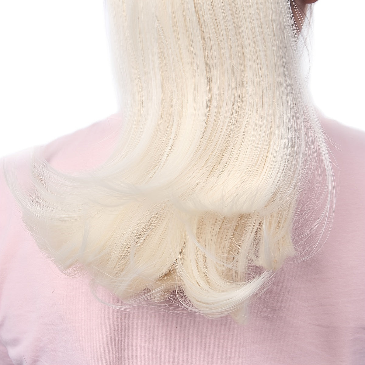 Blonde Curly Ponytail Extension Hairpiece Short Bun Extensions Accessories