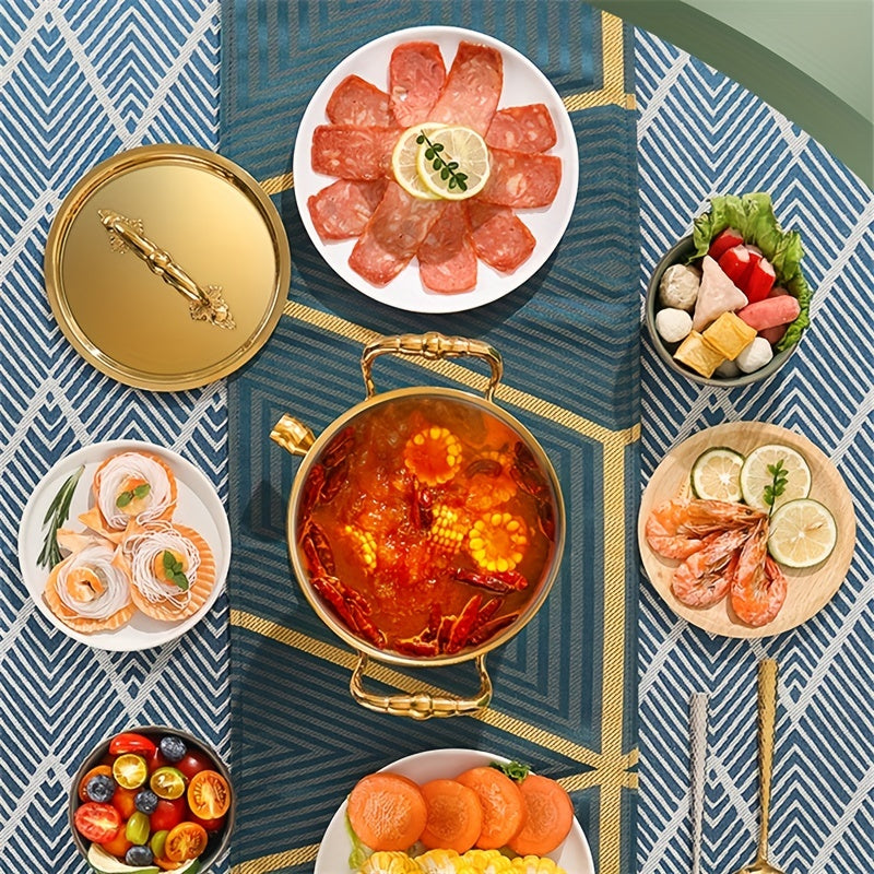 Mini Cooking Pot Stainless Steel With Lid Chafing Dish Round Stainless St