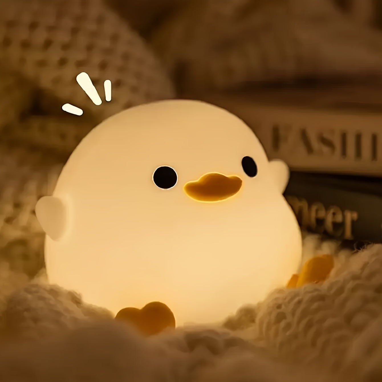Bean Duck Silicone Night Light Eye Protection Desk Lamp