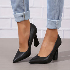 Women's Pointed Toe High Heels Slip On Pumps