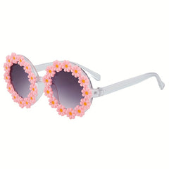 Girls Daisy Frame Sunglasses for Outdoor Travel