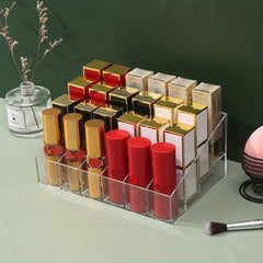 Clear Lipstick Organizer Desktop Storage Box Makeup Organizer