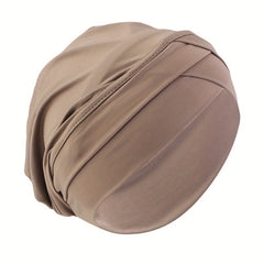 Solid Head Wrap Elastic Hijab Bonnet Women Chemo Hats
