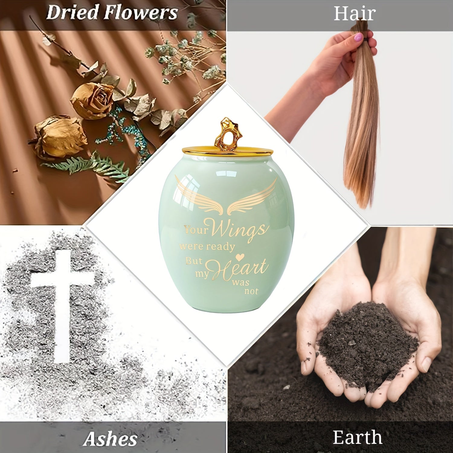 Ceramic Pet Urn Dog Ashes Container Memorial Cremation Urns Cats Ashes Keepsake