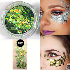 20 Colors Body & Face Glitter Sequins Shimmer Liquid Eyeshadow
