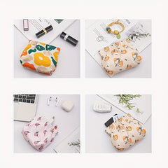 Self Closing Small Makeup Pouch Mini Travel Storage Bag For Women