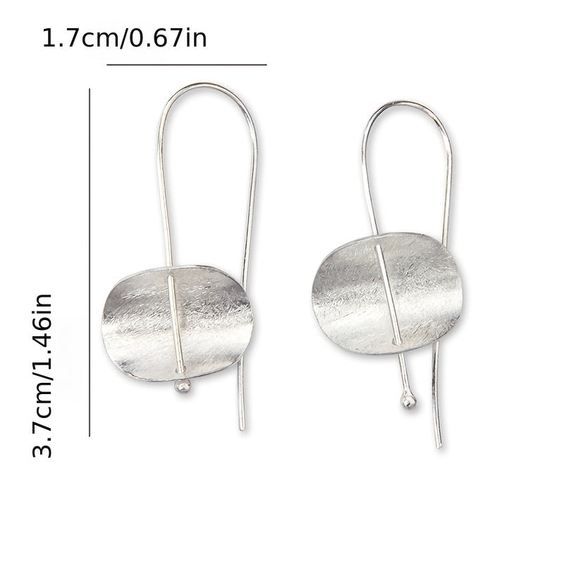 Vintage Drop Earrings 925 Silver Plated for Women