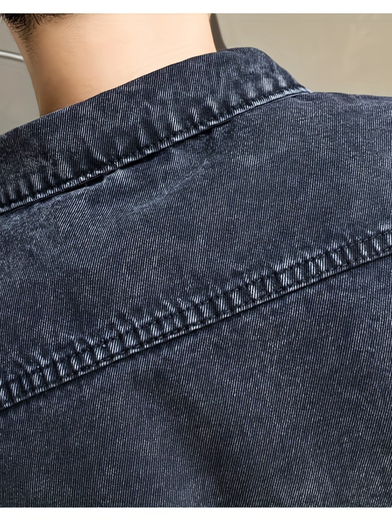 Men's Denim Jacket Casual Street Style Coat for Spring Fall