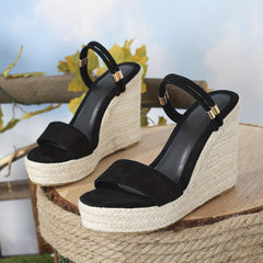 Women's Espadrille Wedge Sandals Slip On Heels Slingback Platform Sandals
