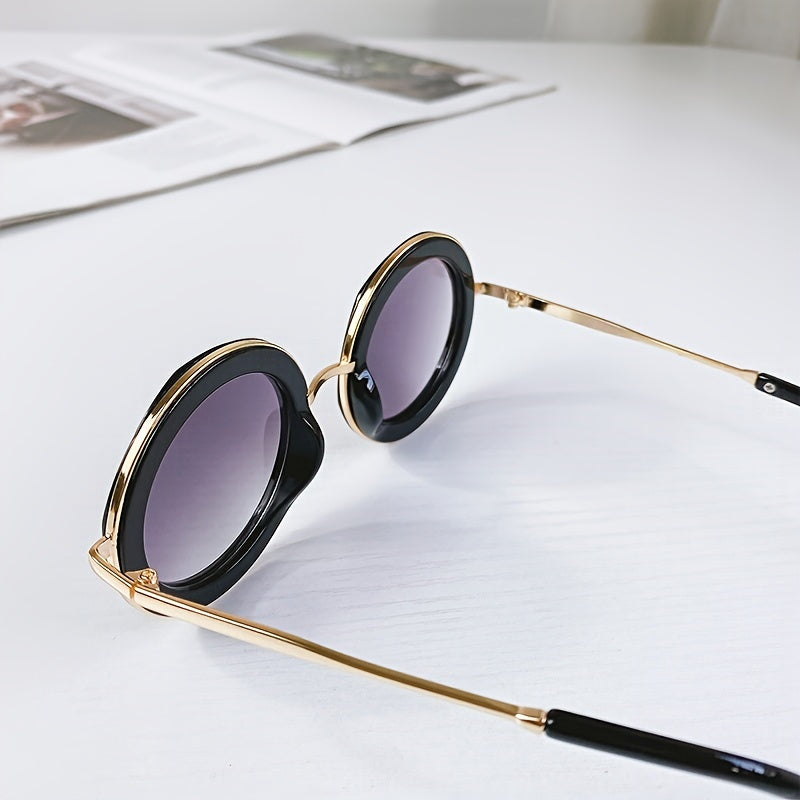 Boy's Round Frame Sunglasses Metal Frames UV 400