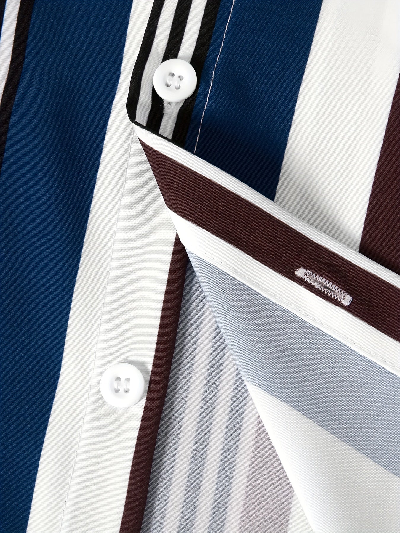 Stripe Graphic Print Casual Shirt for Summer