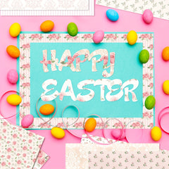 12pcs Flower Series Background DIY Scrapbook Paper Art Card Pattern Paper