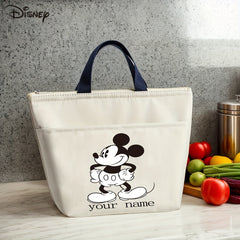 Customized Thermal Bag with Text Mini Cartoon Pattern for Work and Study