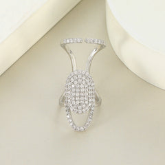 Geometric Diamond Open Nail Ring Temperament Manicure Set Ring