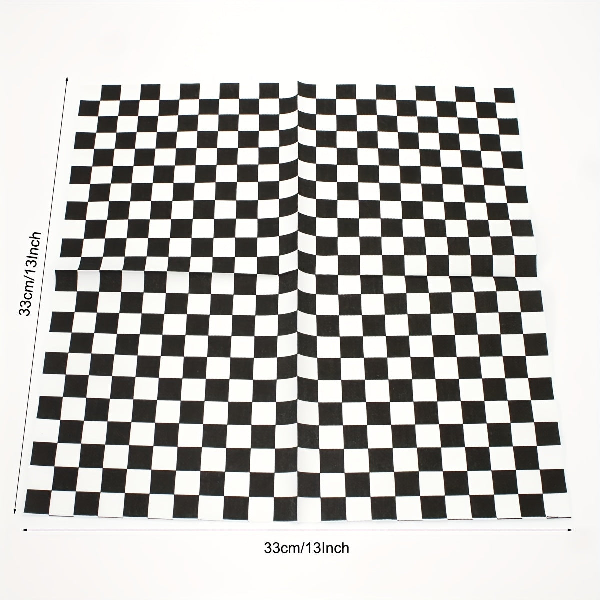 20Pcs Disposable Checkered Square Napkins for Bathroom Hotel Kitchen Party