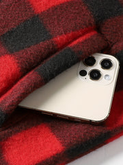 Vintage Plaid Hooded Jacket Men's Zip Up Coat Fall Winter