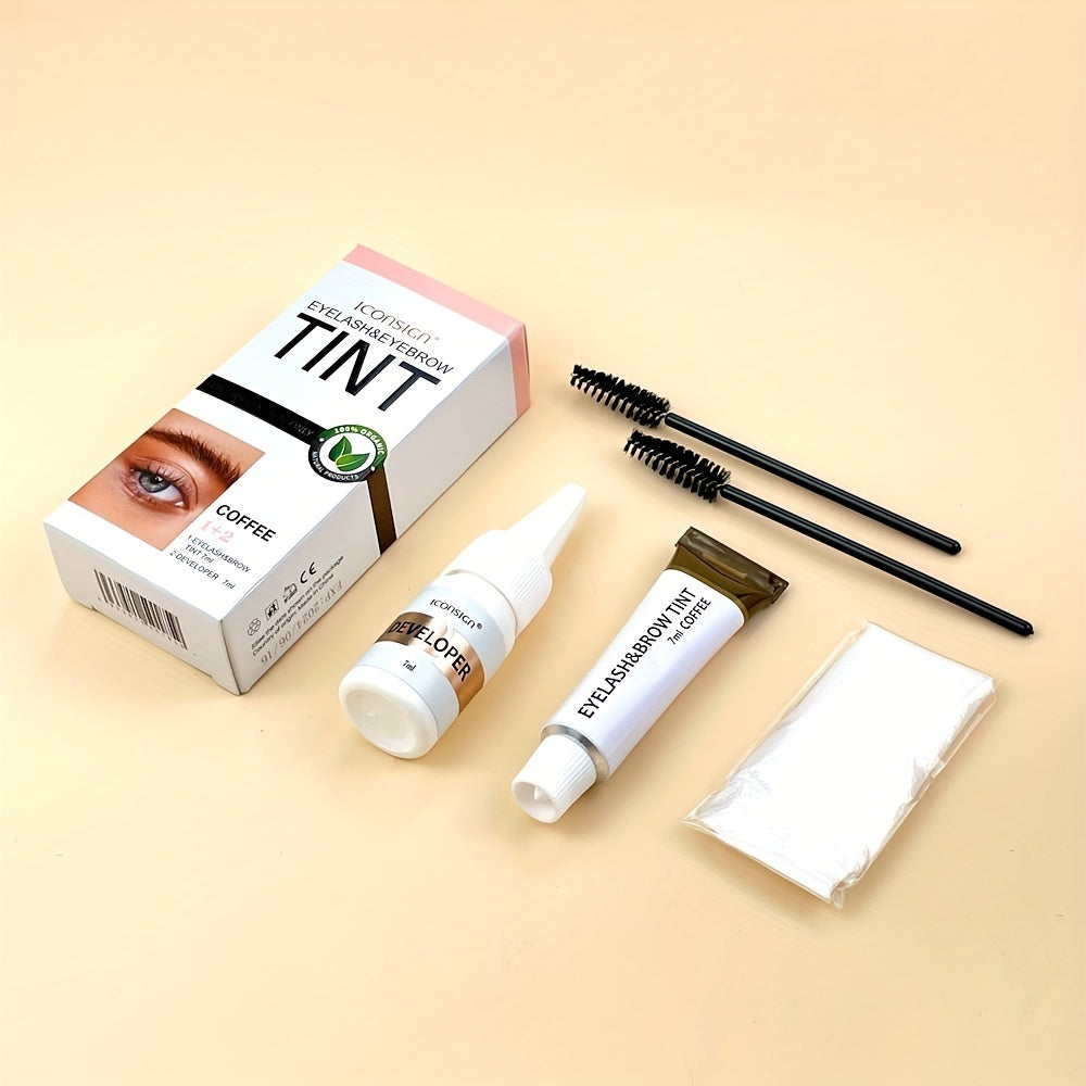 Eyelashes & Eyebrow Tint Dye Kit 3 Colors