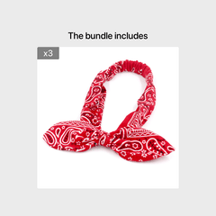 Vintage Boho Cross Knot Elastic Hairbands Non Slip Headbands