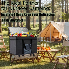 Insulated Grocery Tote Bag Reusable Hot & Cold