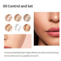 2-in-1 Rotating Loose Powder Brush Long-Lasting Makeup Matte Medium Skin Tone