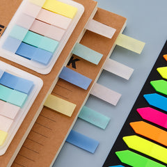 200pc Sticky Notes Index Label Stickers Transparent Marking Marker Stickers