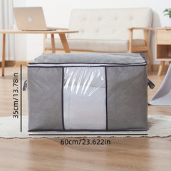 XL Closet Organizer Bag w/ Clear Window for Comforters & More