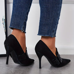 Women's Pointed Toe High Heels Slip On Stiletto Heels