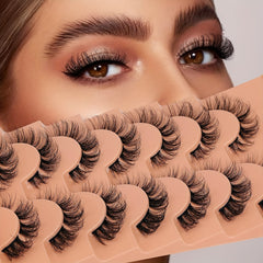 D Curling Wispy Lash Extensions Strip False Eyelashes